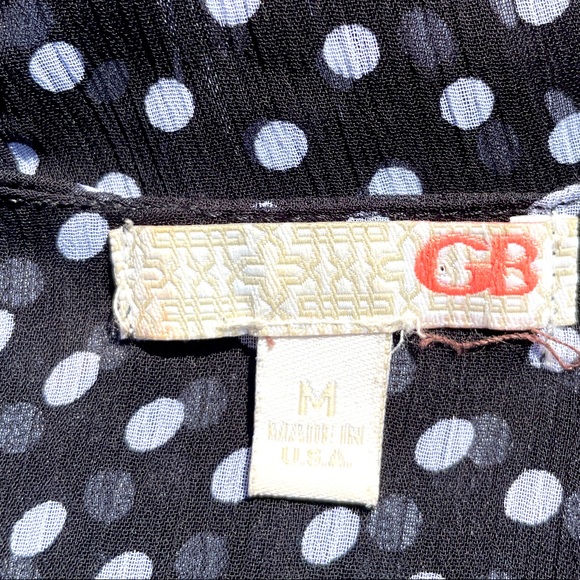GB Gianni Bini woman’s polka dot top - SZ M. C-HC - Picture 5 of 5